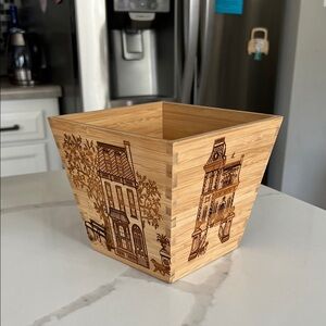Bamboo Decorative Box with Laser Engraved Design